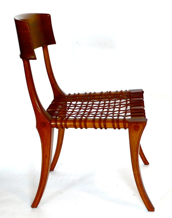 Greek Rare Klismos Chair by T.H. Robsjohn Gibbings Saridis of Athens For Sale