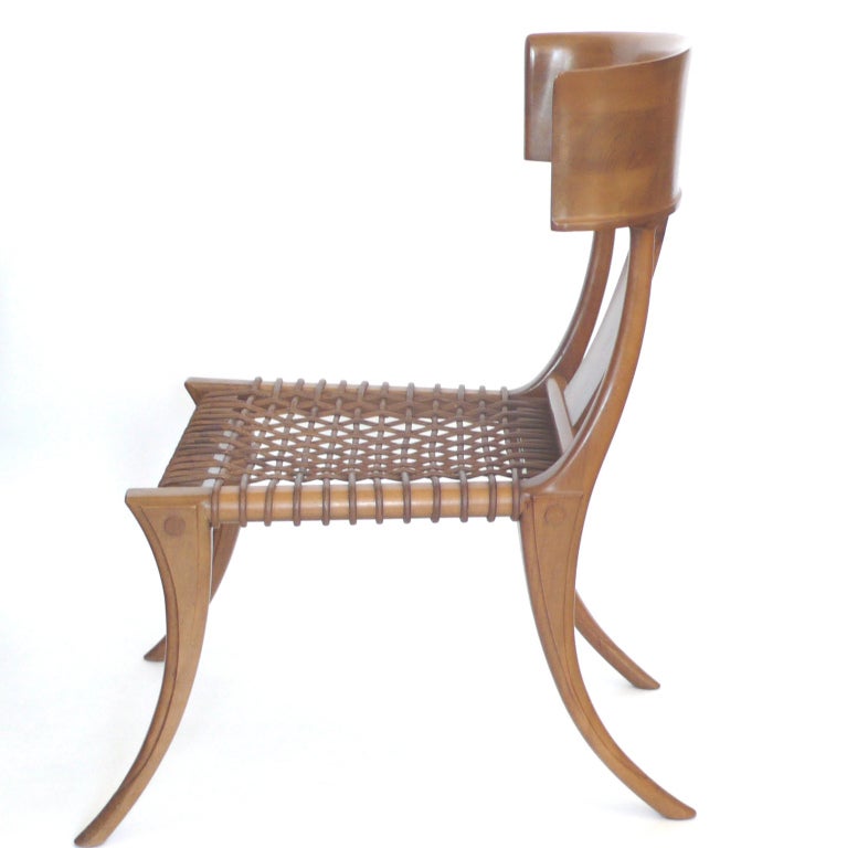 Greek Pair of Klismos Chairs T.H. Robsjohn Gibbings Saridis of Athens