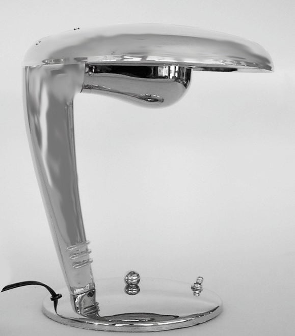 American Streamline Art Deco Cobra Lamp For Sale