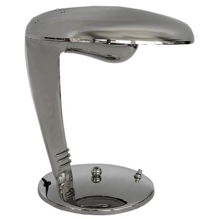 Streamline Art Deco Cobra Lamp For Sale