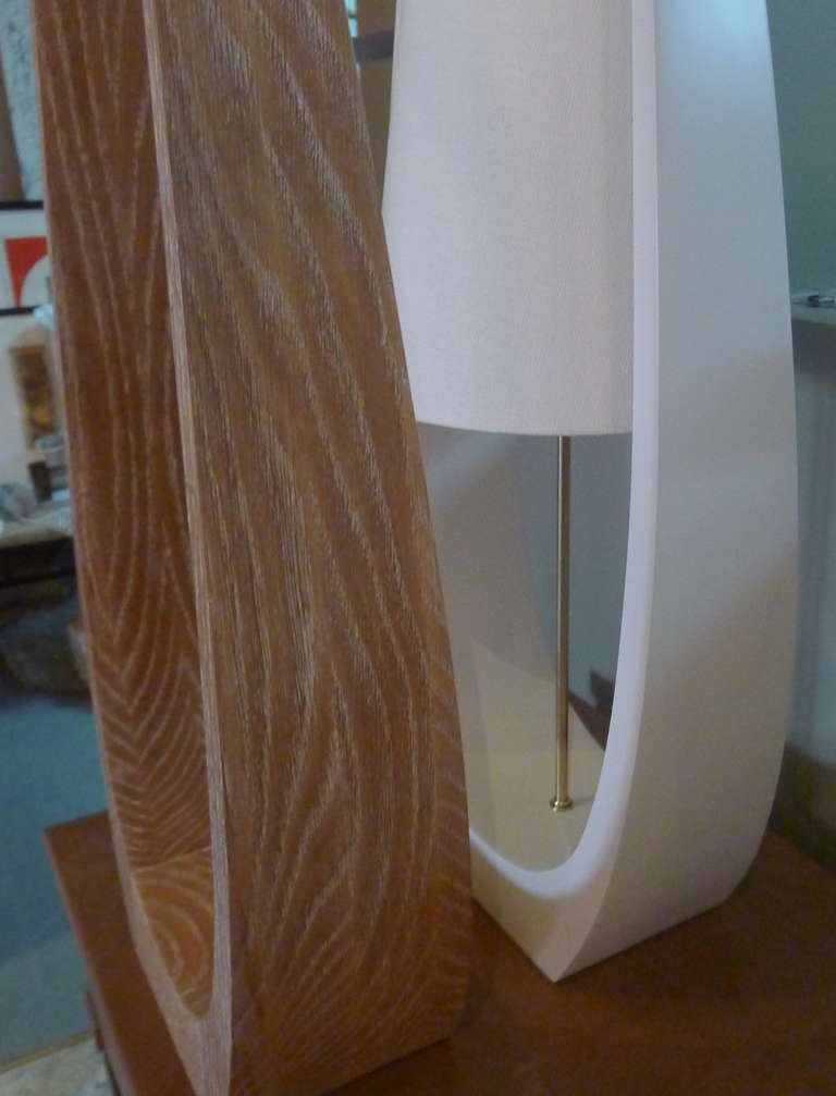 Wishbone Table Lamp Midcentury Style For Sale 3