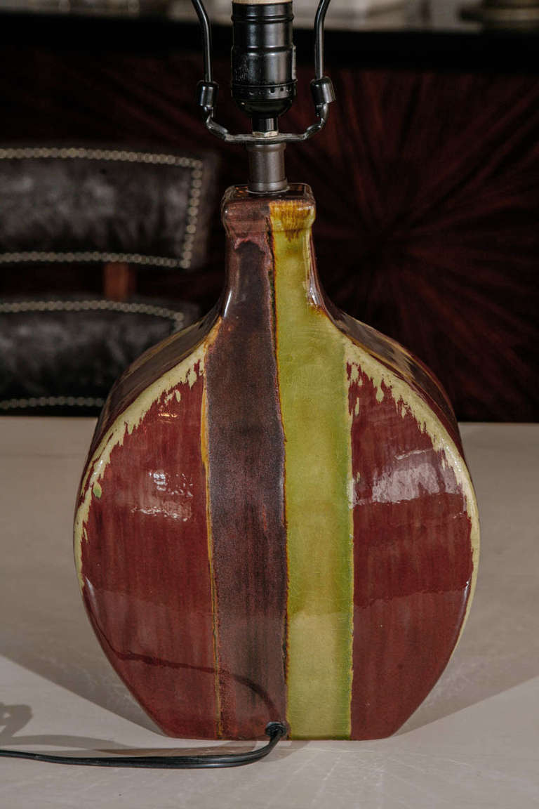 Pair of Multi-Color Ceramic Table Lamps 1