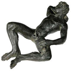 Bronze Reclining Male Nude