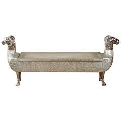 Two Headed Ram Indian Dowry Bench