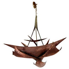 Brutalist Mid-Century Style Chandelier 3