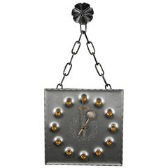 Mid-Century Brutalist Mod Wall Clock 6