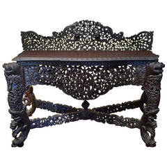 Outstanding Late 1800s, Burmese Altar or Console Table