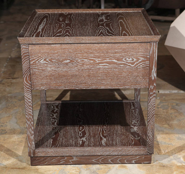 Two-Tier Custom Nightstands In Excellent Condition For Sale In Los Angeles, CA