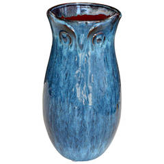 Tall Ceramic Owl Vase