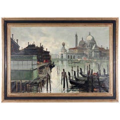 Mid-Century Oil of Venice