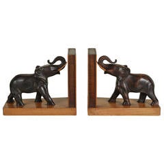 Pair of Art Deco Elephant Bookends 7