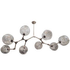 Custom Eight-Globe Branch Chandelier 12