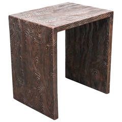 Robert Kuo Repoussé Side Table