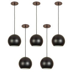 Stilnovo Black Globe Pendants