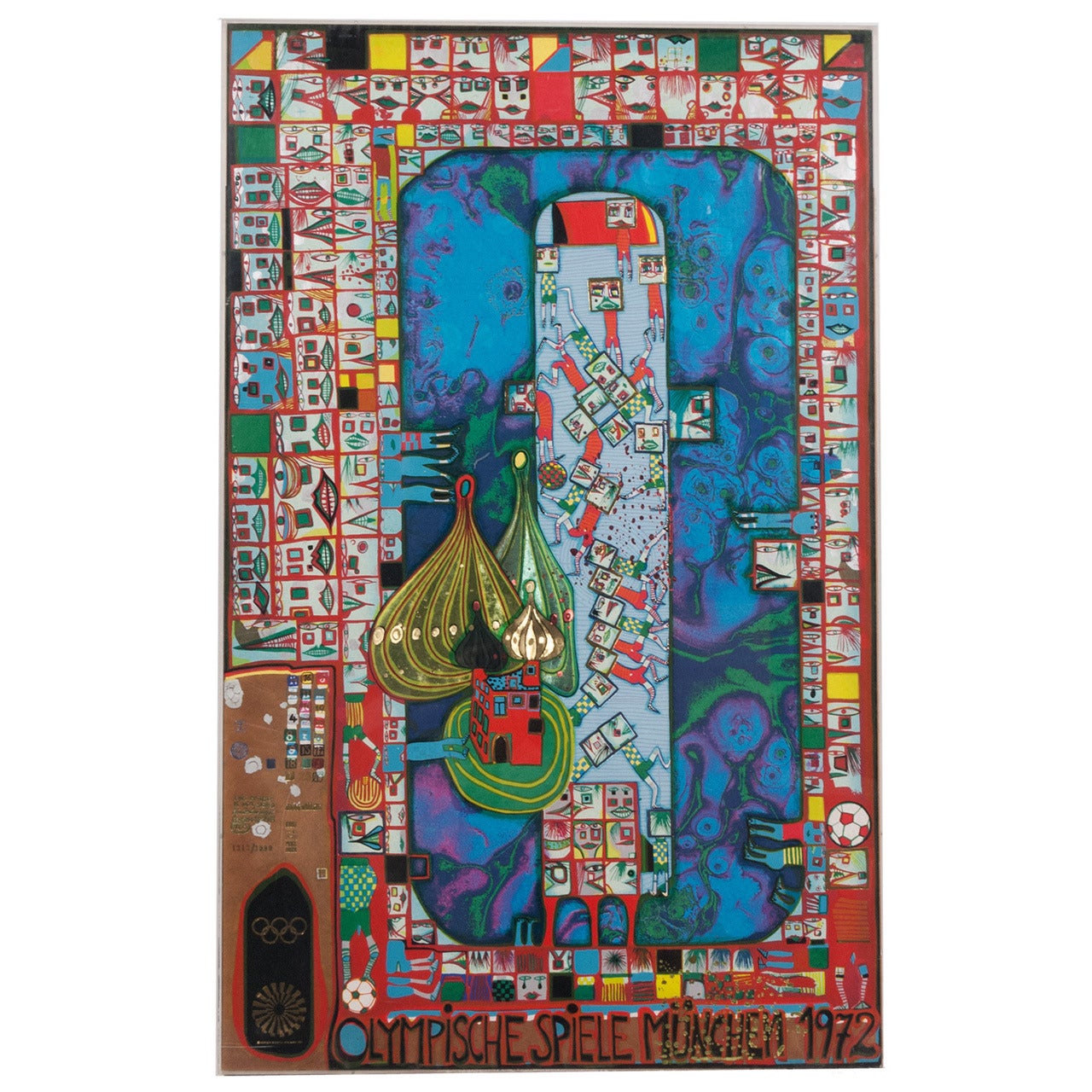 Olympic Games 1972 Lithograph by Friedensreich Hundertwasser