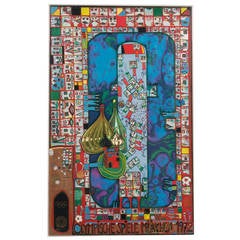 Olympische Spiele 1972 Lithographie von Friedensreich Hundertwasser