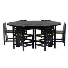 Dining Set, Model DS3 by Charles Rennie Mackintosh for Cassina