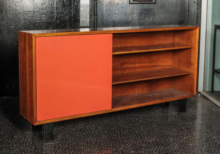 George Nelson Primavera Bookcases with Original Red Doors, Manufactured by Herman Miller 2