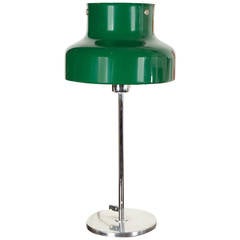 Swedish Chrome and Steel Table Lamp, 1960s
