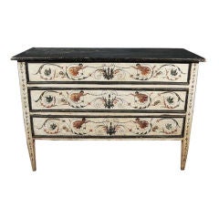 A Fine Italian Neocassical Painted Commode, Tuscany