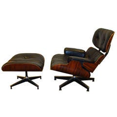 Vintage Eames Lounge Chair and Ottoman