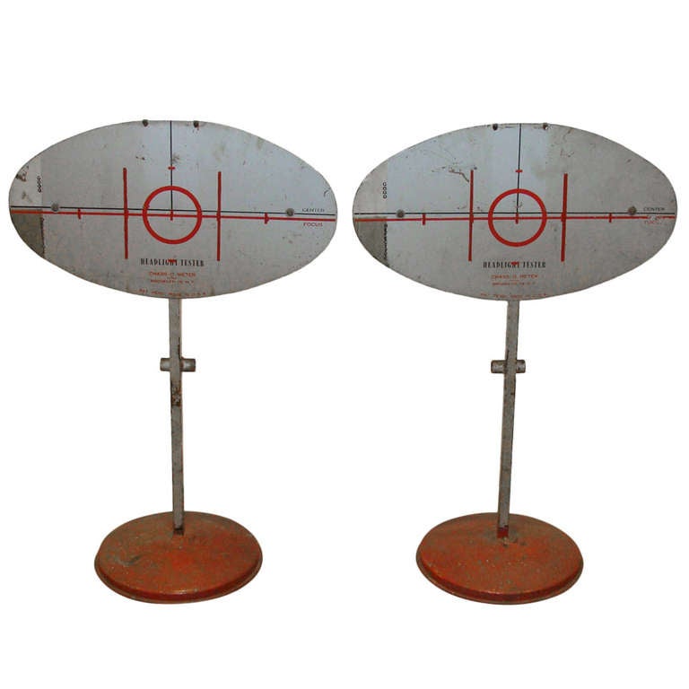 Pair of Vintage "Headlight Testers" For Sale at 1stDibs