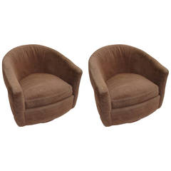 Pair of Milo Baughman Swivel or Tilt Chairs