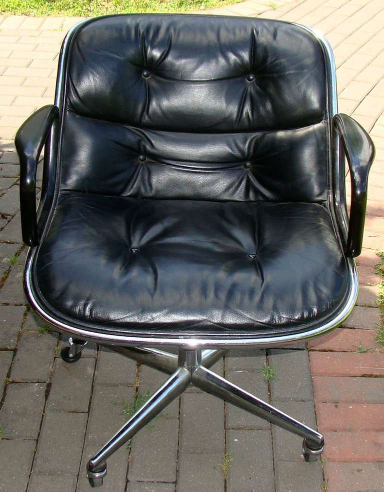 Mid-Century Modern The Knoll  Executive Chair by Charles Pollack