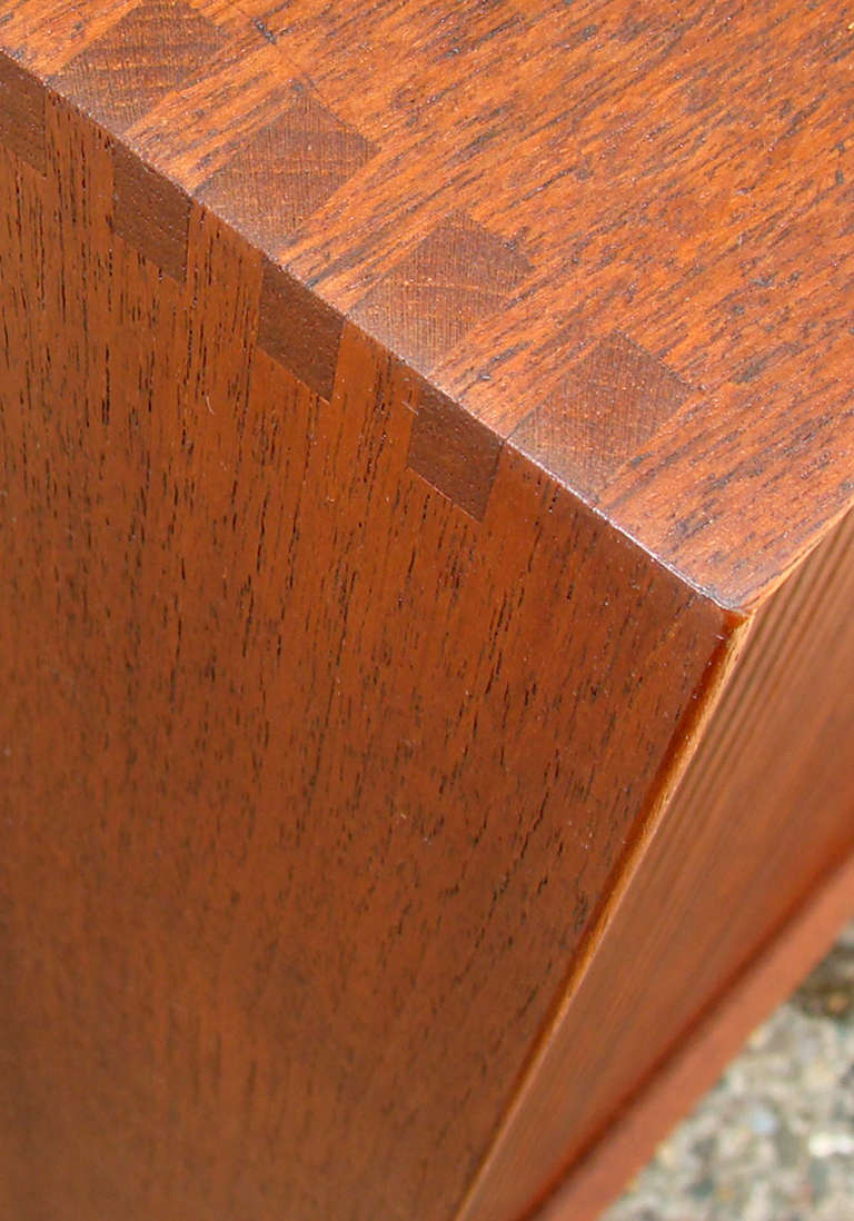 Mid-Century Modern Tambour Chest by Peter Hvidt and Orla Mølgaard-Nielsen
