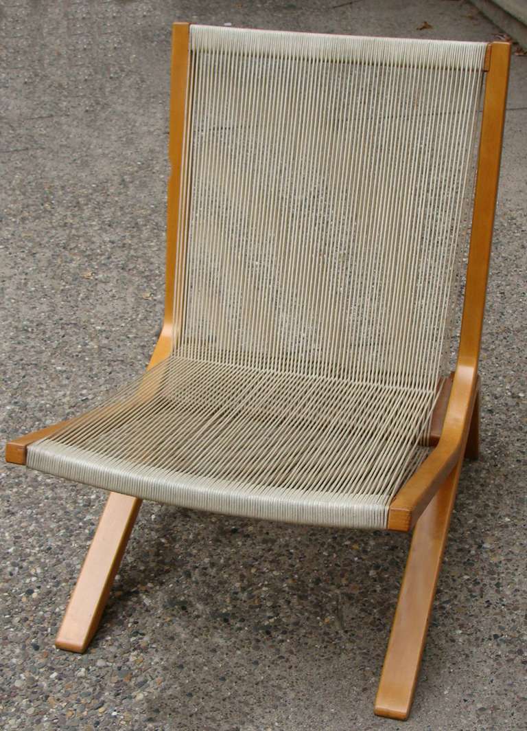 Mid-Century Modern Pair of Allan Gould Low Chairs