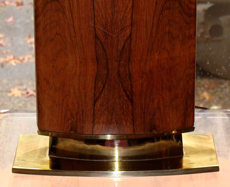 Mid-Century Modern Superb Laurel Rosewood Lamp