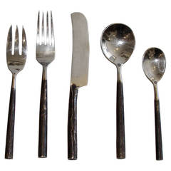 Turpan-Sanders Flatware, Set of Four Place Settings