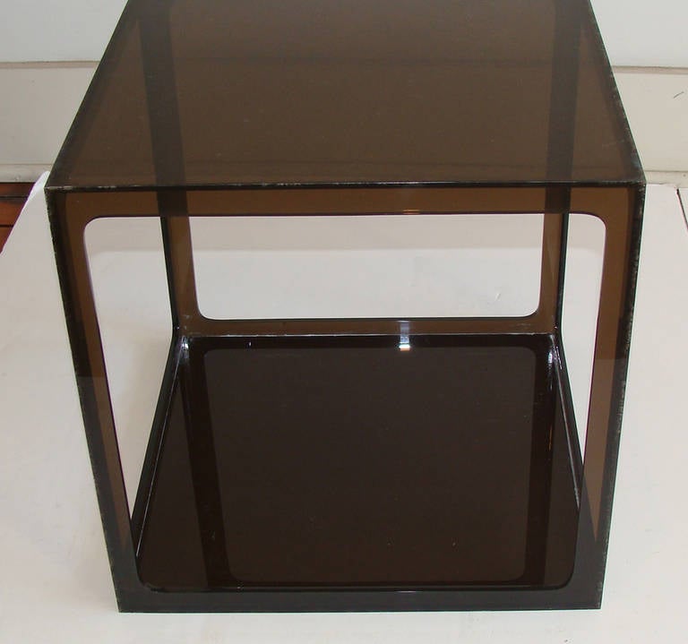 Allesandro Albrizzi          Nest of Four Lucite Cube Tables 2
