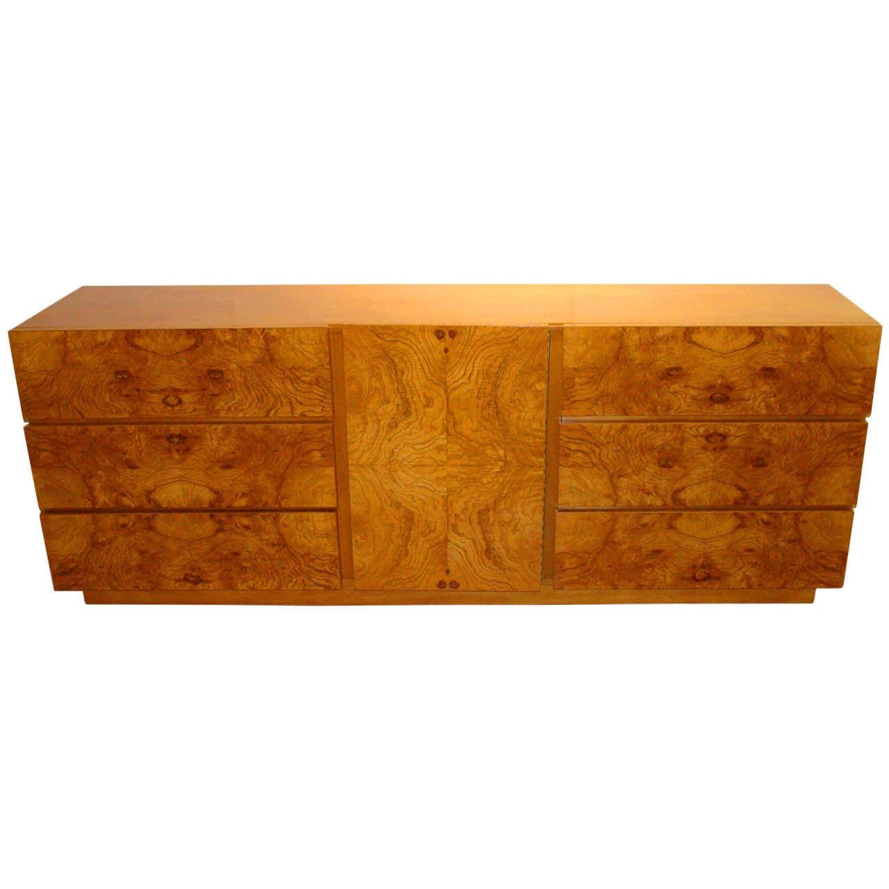 Lane Burl Wood Dresser at 1stDibs | burlwood dresser, burl dresser