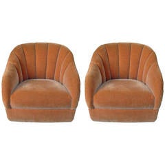 Pair of Ward Bennett Lounge Chairs