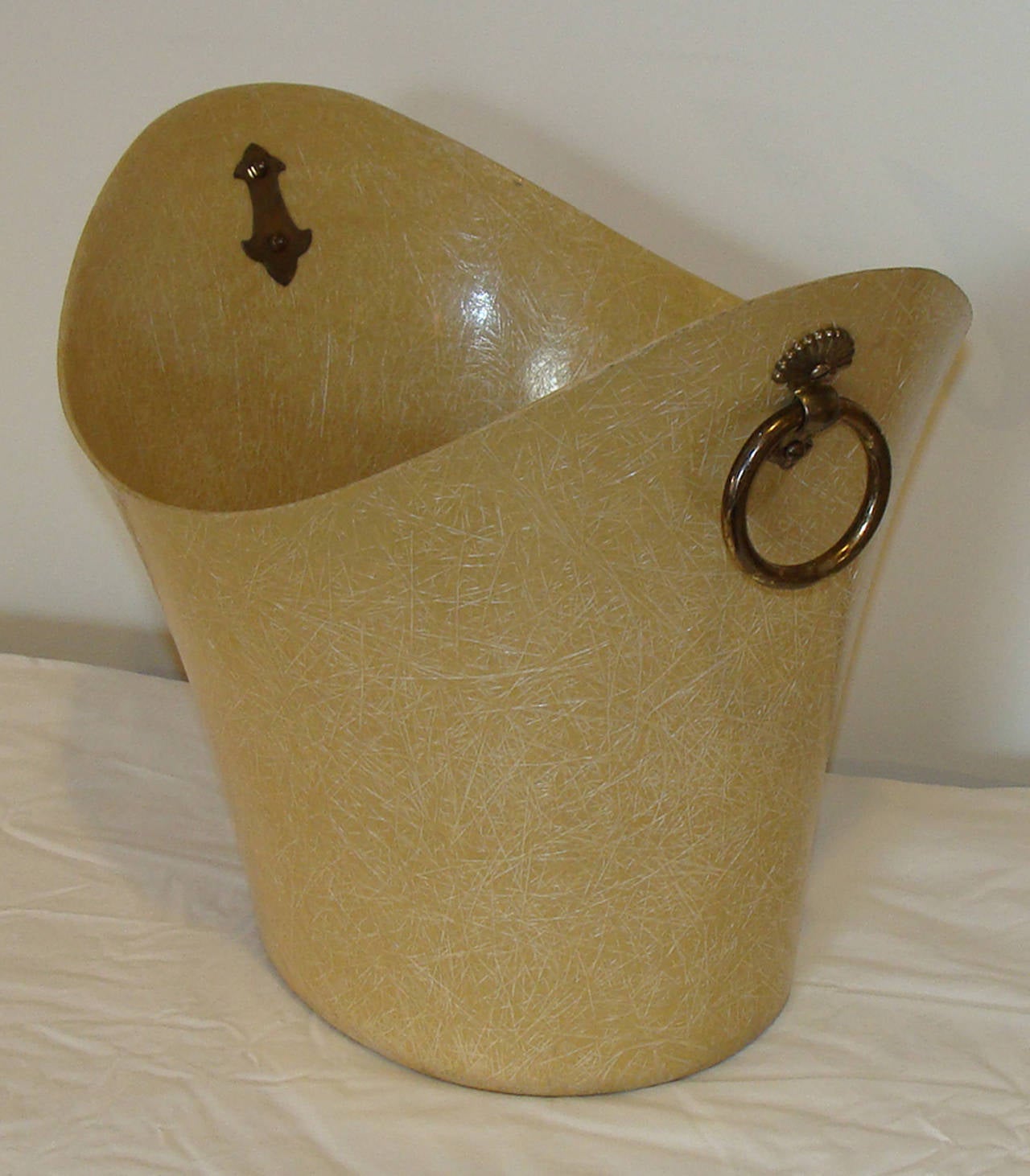 Kimball Fiberglass Wastebasket at 1stDibs