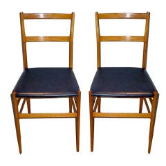 Pair of GIO PONTI Superleggera Chairs 7