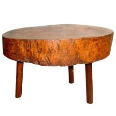 Rustic Stump Wood Table