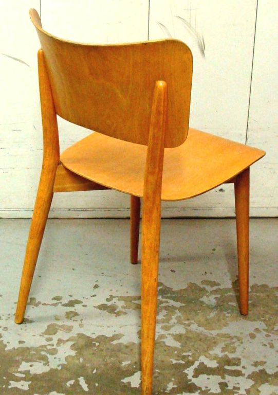 Mid-Century Modern Pair of Chairs by Max Bill