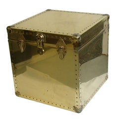 Vintage Brass Storage Trunk