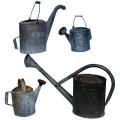 Group of Vintage Watering Cans