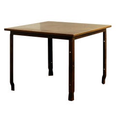 Vintage Heavy brass and steel industrial table