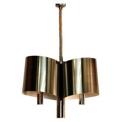 Chic French, 1970s Polished Chrome Ribbon Chandelier by Maison Charles 11