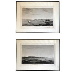 Set of two 19th century etchings of Constantinople by Melling