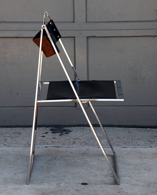chrome folding chairs