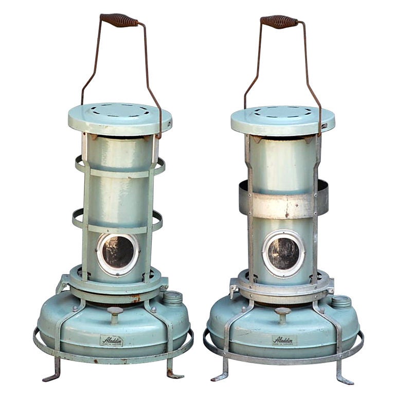 Pair of Aladdin English deck heaters at 1stDibs | aladdin heater