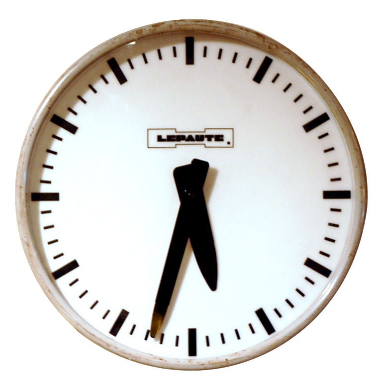 French industrial clock at 1stDibs