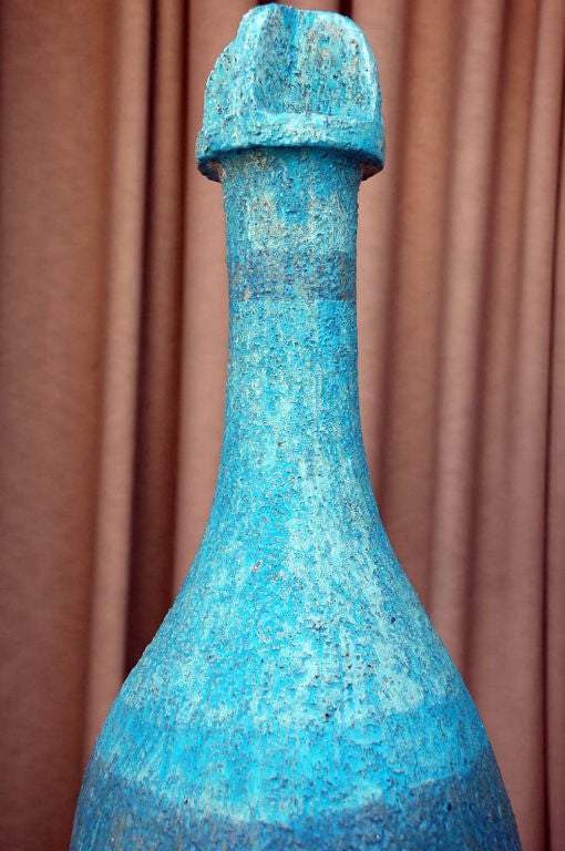Escultura pesada de arte popular de terracota Estadounidense en venta