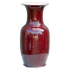 Large oxblood vase