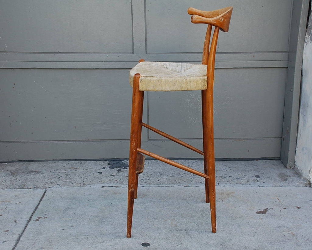 wishbone counter height stool